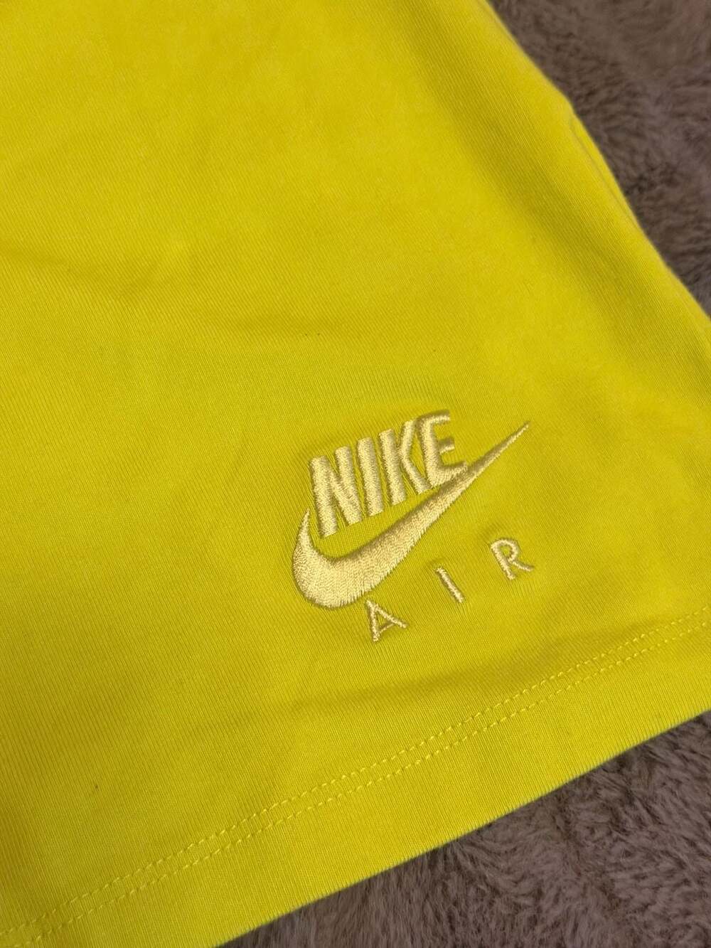 Nike Air Women's Tight Fit Zip-Front Tank Dress Neon Yellow Size M - Picture 3 of 3